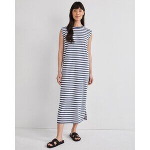 Haven Well Within by Talbots NWOT Organic Cotton Striped Cap Sleeve Dress